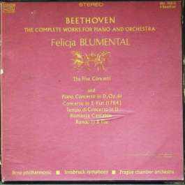 Complete Works For Piano And Orchestra Beethoven Ludwig Van