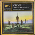 Sonatas For Violin Solo Op.27 Ysaye Eugene