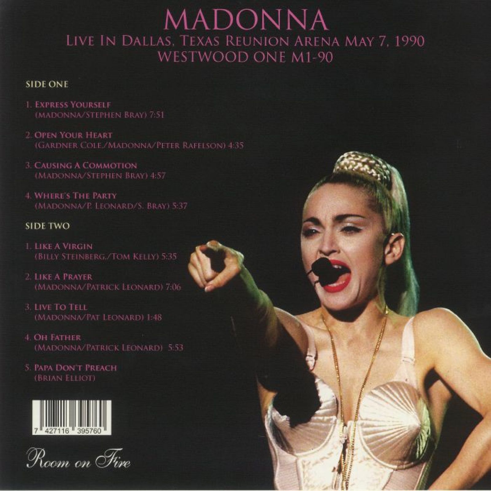 Пластинка Live In Dallas Madonna. Купить Live In Dallas Madonna по цене