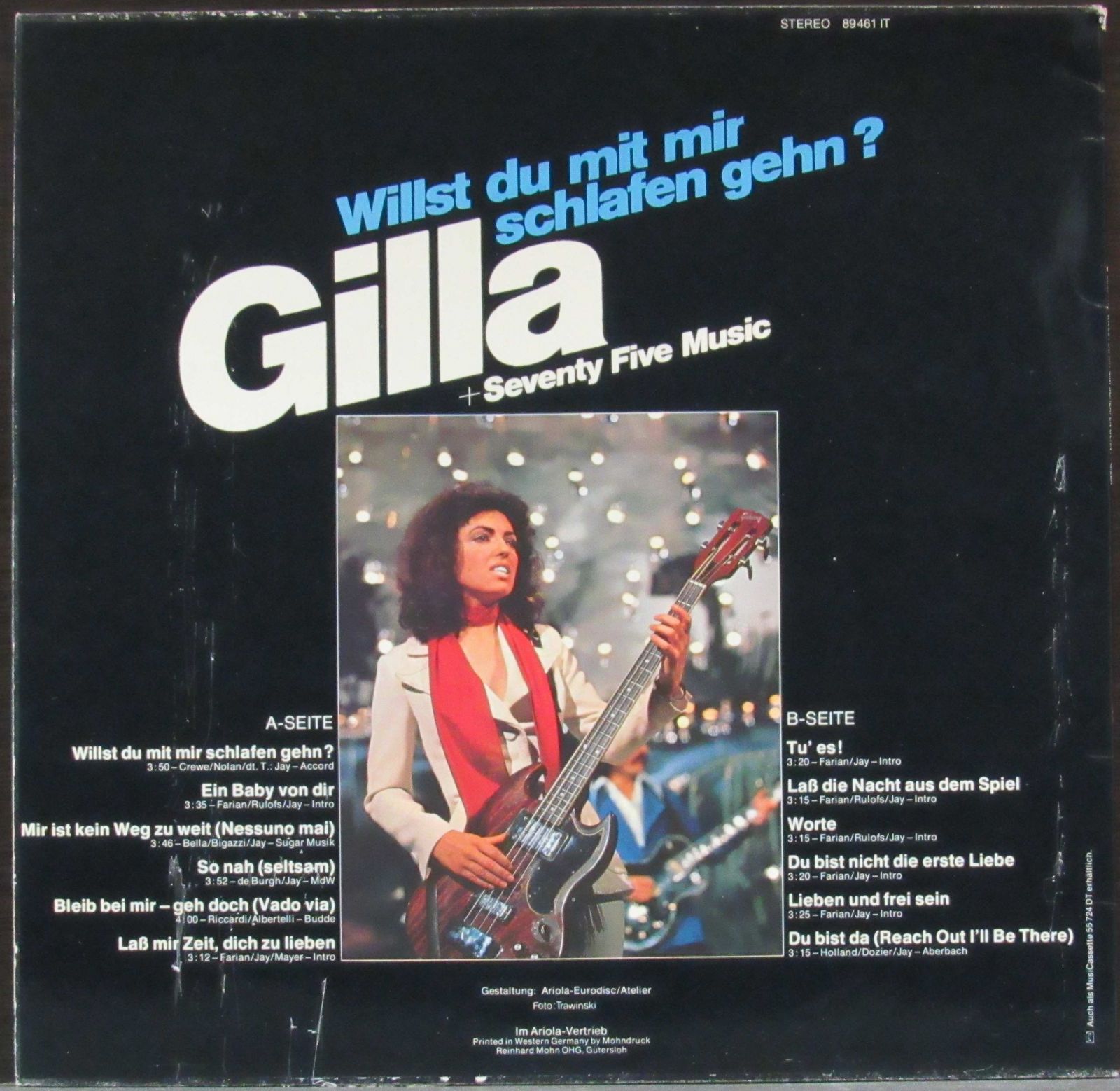 Пластинка Willst Du Mit Mir Schlafen Gehn? Gilla. Купить Willst Du Mit